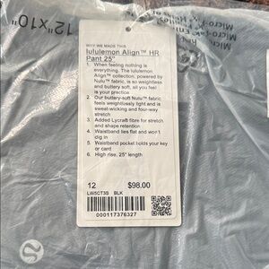 lululemon athletica Black Align HR Pants